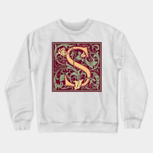 William Morris Vintage Letter S Crewneck Sweatshirt